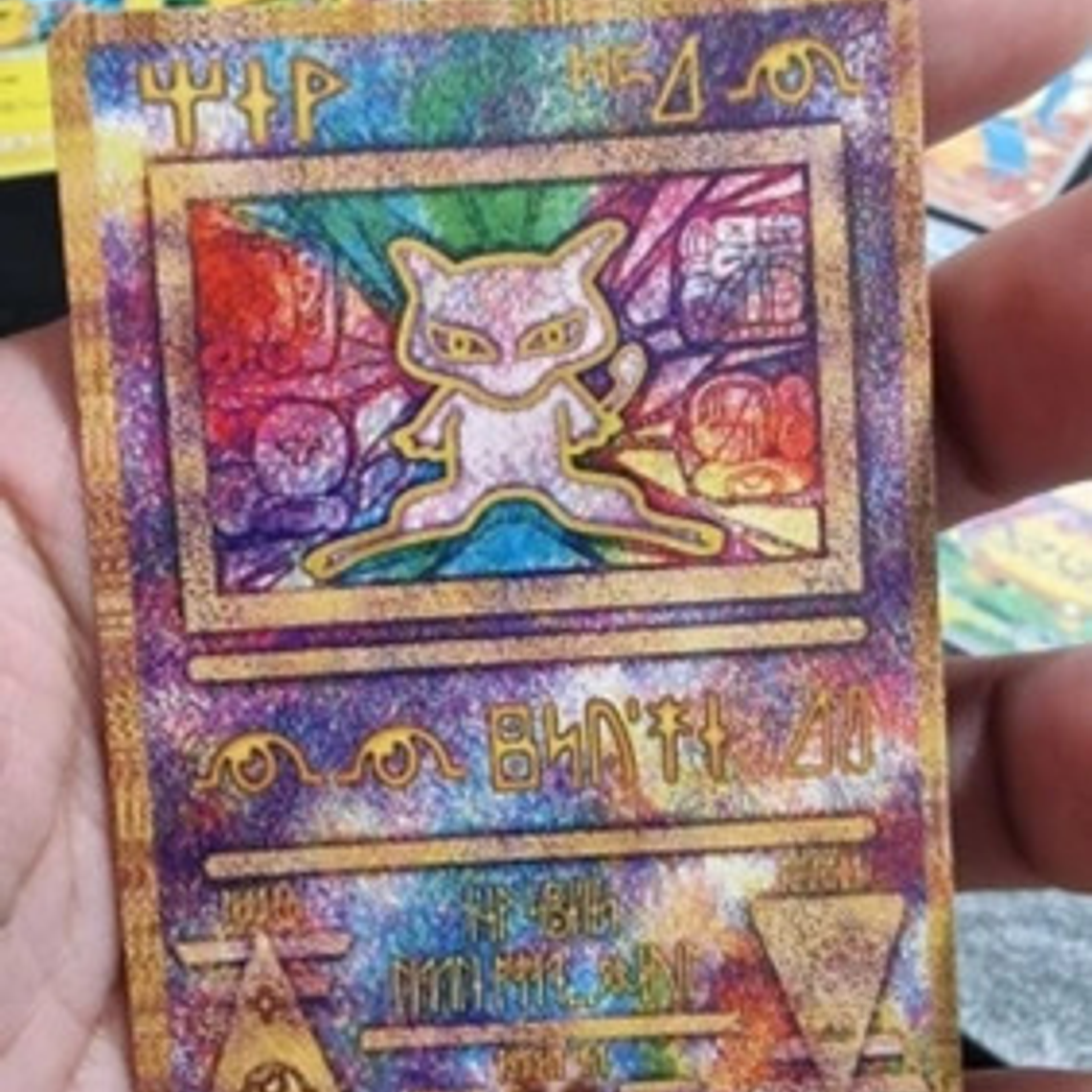Carta Pokémon Acient Mew Rúnica Legendario Pokemon 2000 6