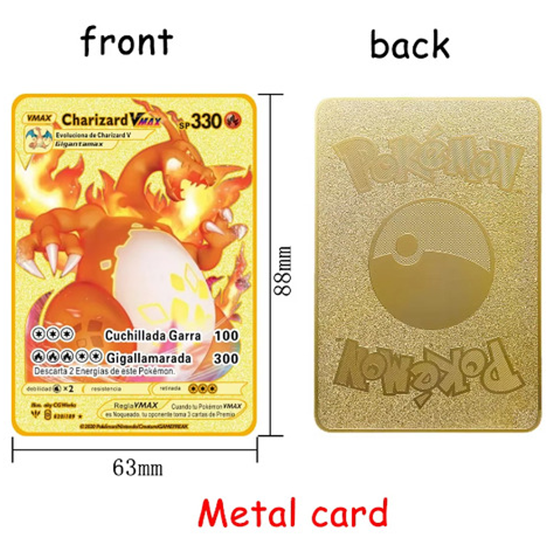 Carta Pokémon Metálica Exclusiva Mewtwo Gx 3