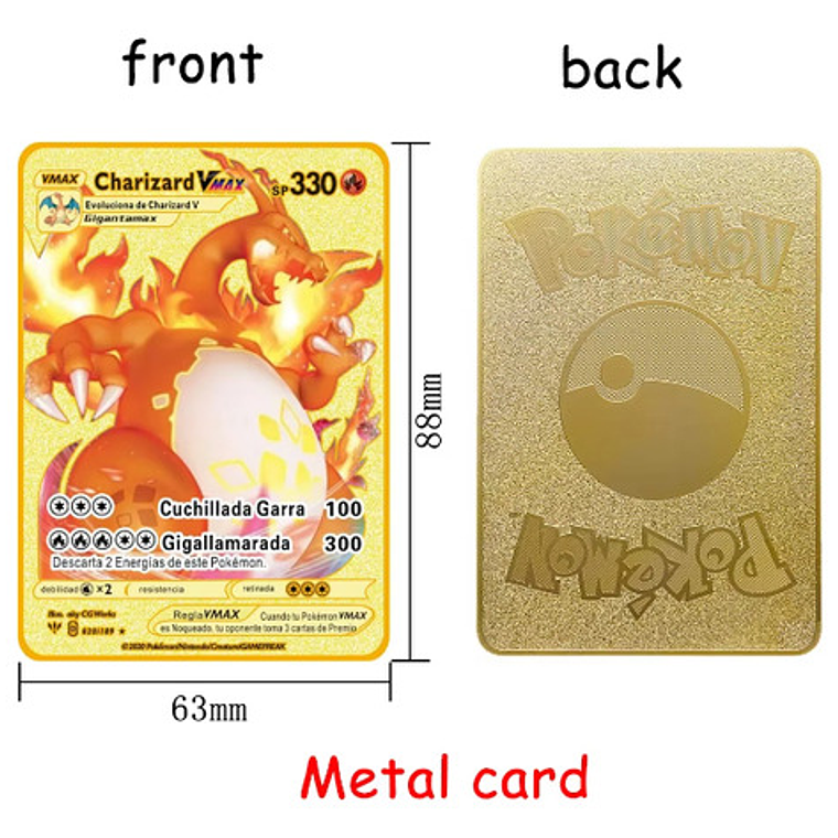 Carta Pokémon Metálica Exclusiva Mewtwo Gx 3