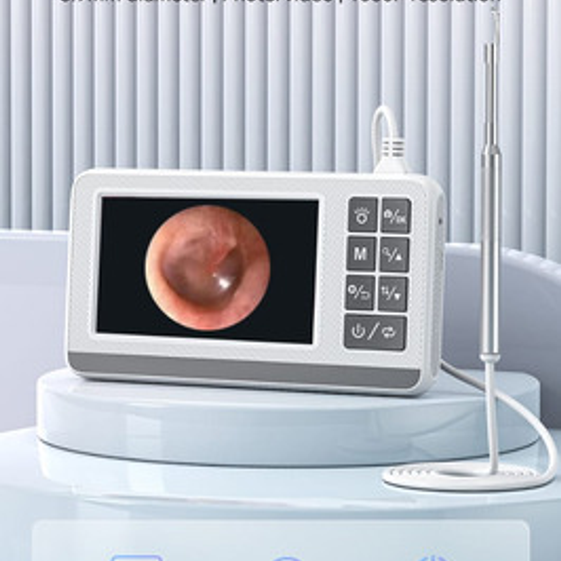 Otoscopio Profesional Digital Pantalla Lcd 4,3 1080p Cámara 2