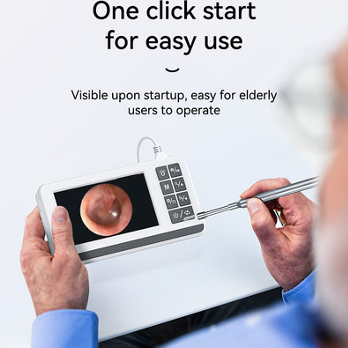 Otoscopio Profesional Digital Pantalla Lcd 4,3 1080p Cámara 4