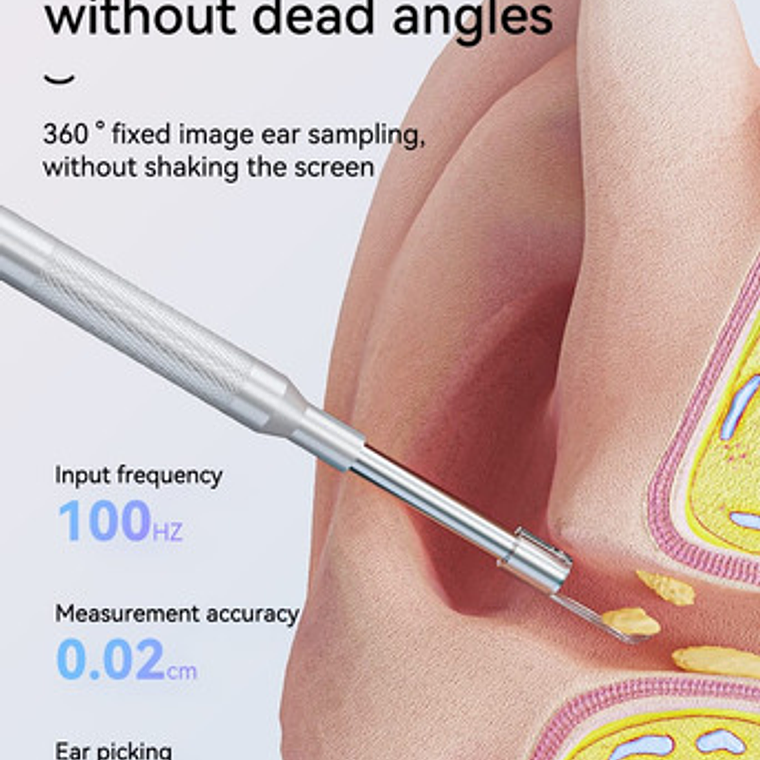 Otoscopio Profesional Digital Pantalla Lcd 4,3 1080p Cámara 7