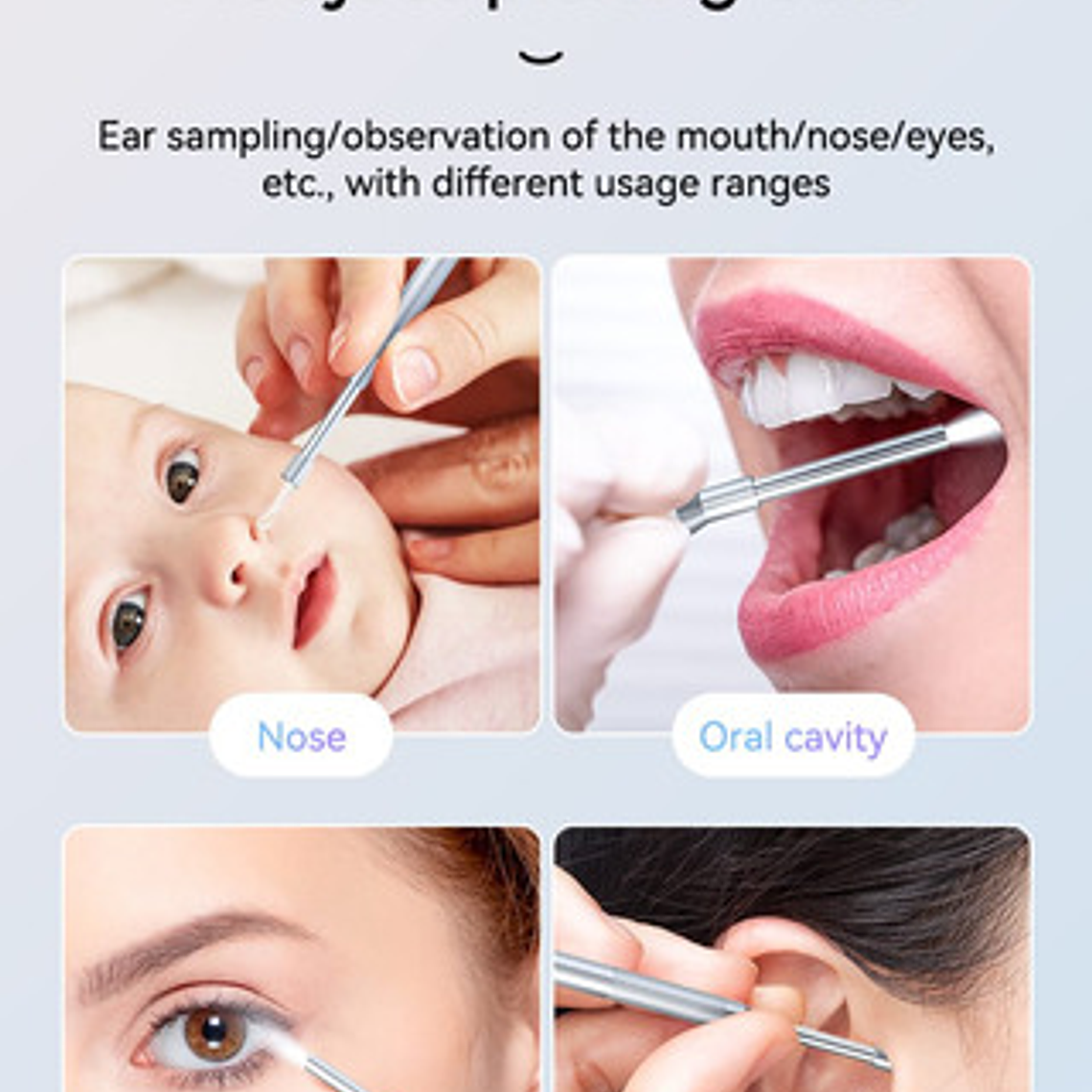 Otoscopio Profesional Digital Pantalla Lcd 4,3 1080p Cámara 9