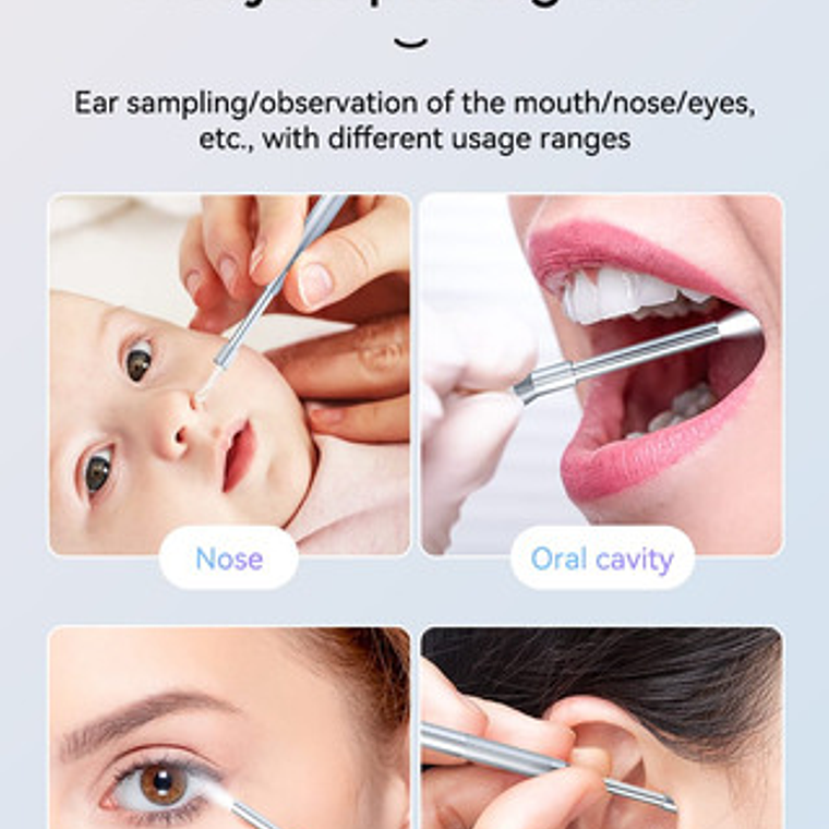 Otoscopio Profesional Digital Pantalla Lcd 4,3 1080p Cámara 9