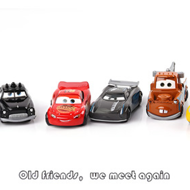 Set Juguete Cars Rayo Mcqueen 6 Piezas En Caja Disney Pixar 4
