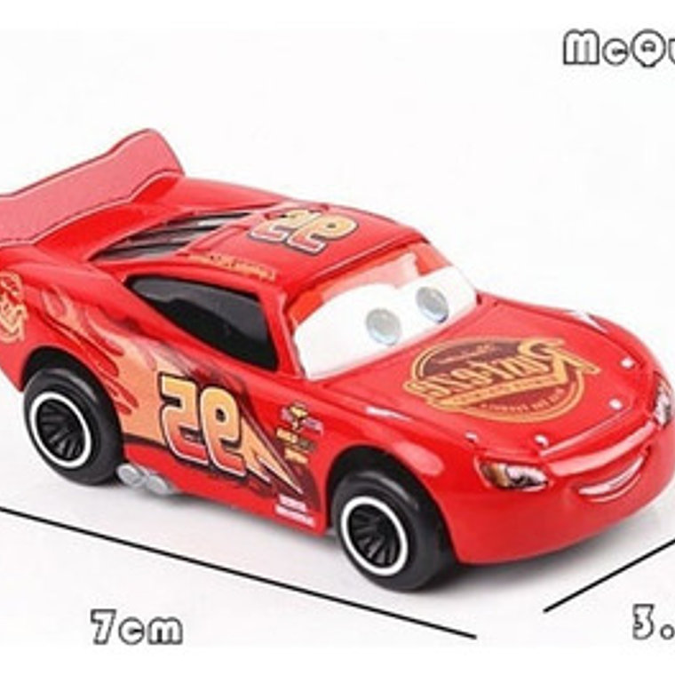 Set Juguete Cars Rayo Mcqueen 6 Piezas En Caja Disney Pixar 10