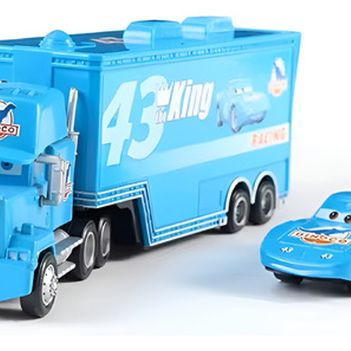 El Rey Dinoco Set Camión Rayo Mcqueen Cars Disney Pixar 1