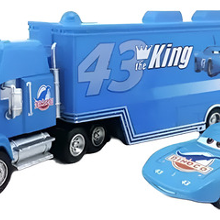 El Rey Dinoco Set Camión Rayo Mcqueen Cars Disney Pixar 3
