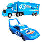 El Rey Dinoco Set Camión Rayo Mcqueen Cars Disney Pixar - Miniatura 4