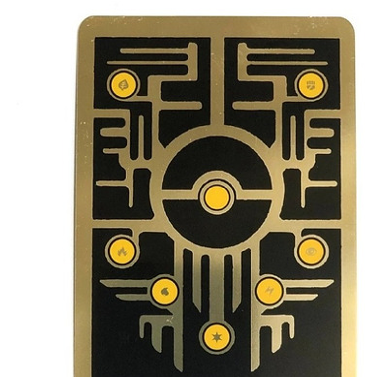 Carta Pokémon Metálica Acient Mew - Mewtwo Y Mew Legendario 2