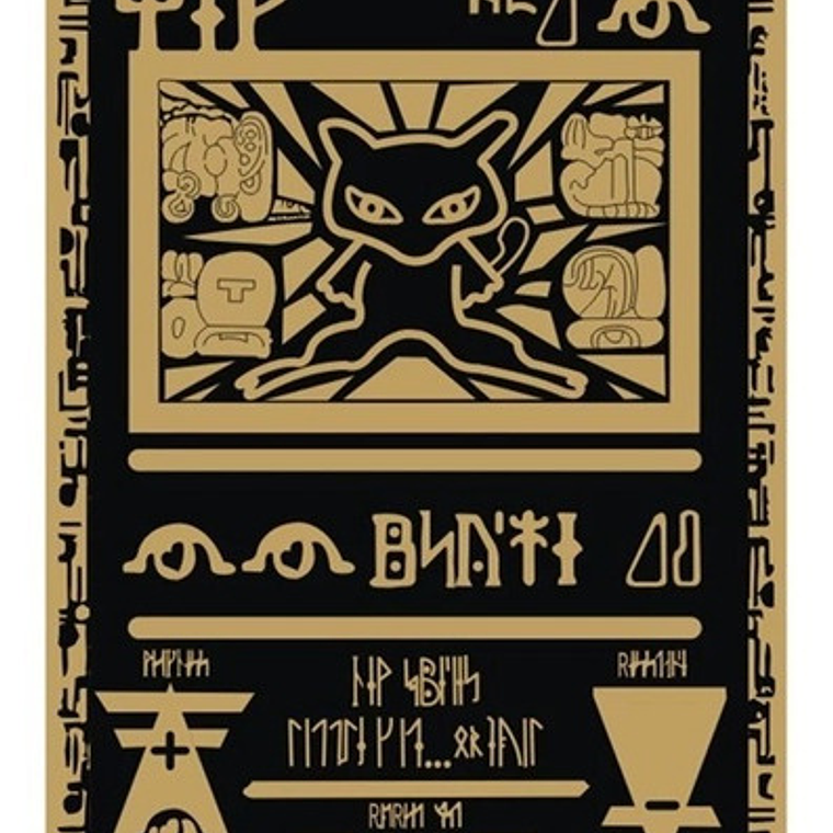 Carta Pokémon Metálica Acient Mew - Mewtwo Y Mew Legendario 6