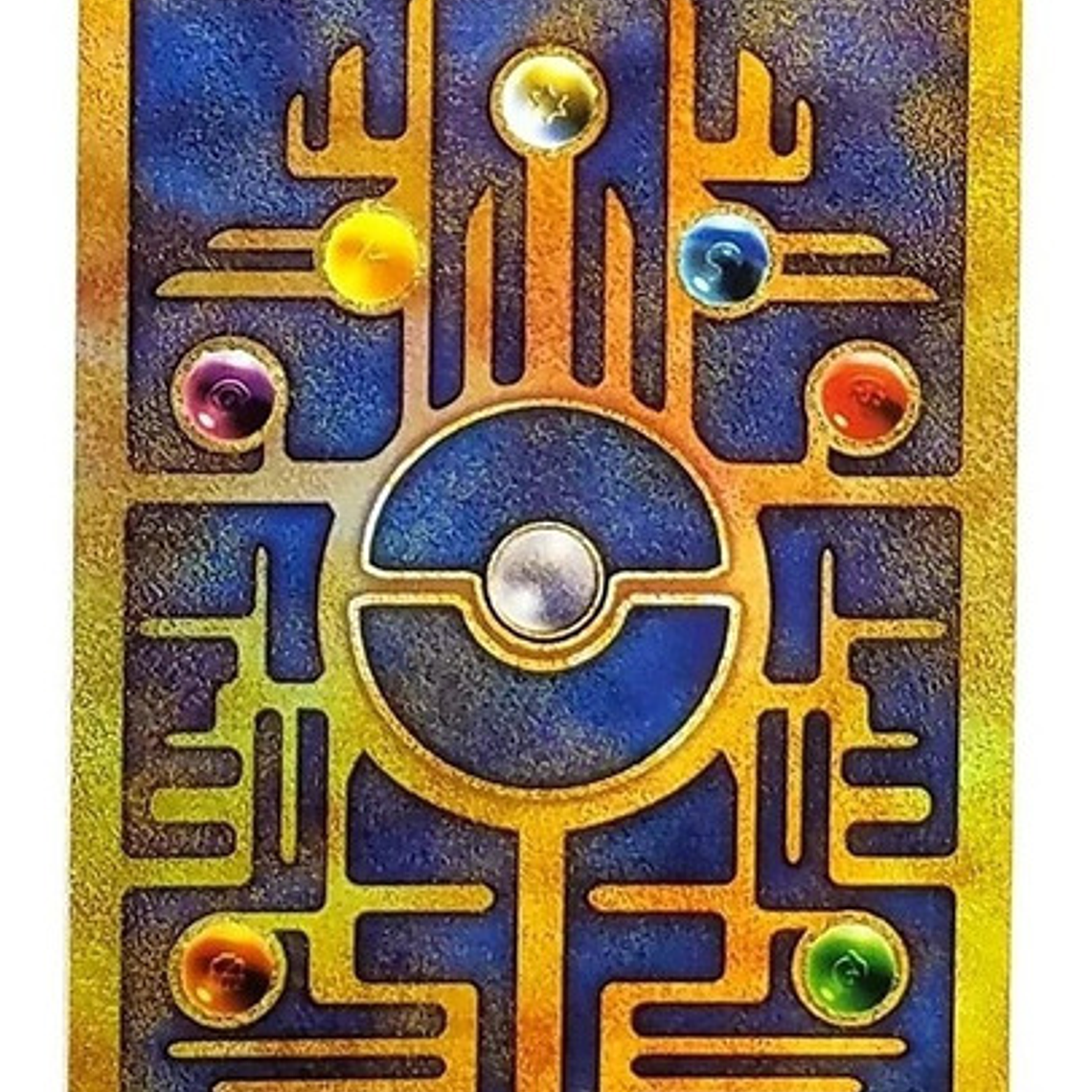 Carta Pokémon Metálica Acient Mew - Mewtwo Y Mew Legendario 12