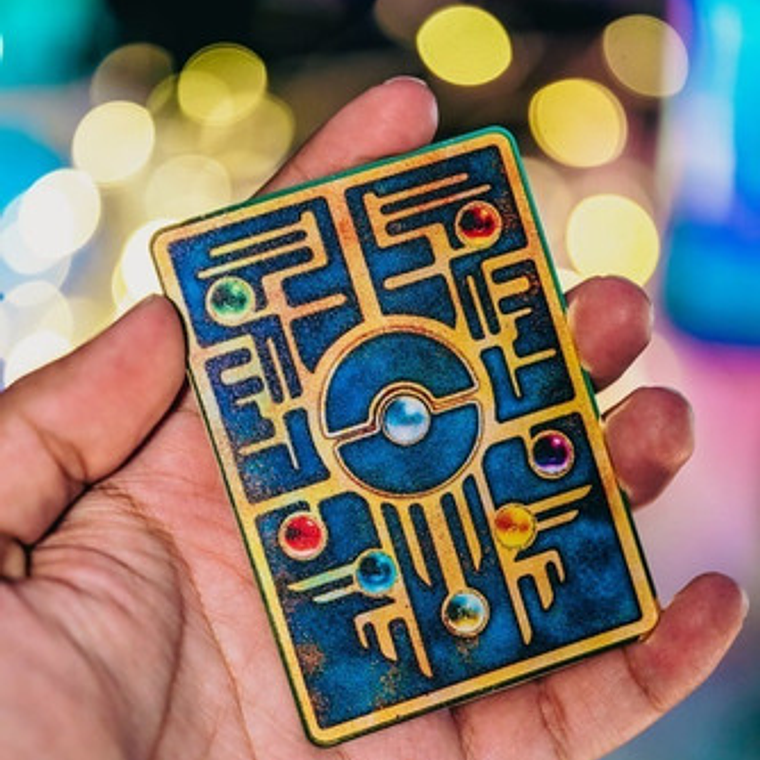 Carta Pokémon Metálica Acient Mew - Mewtwo Y Mew Legendario 14