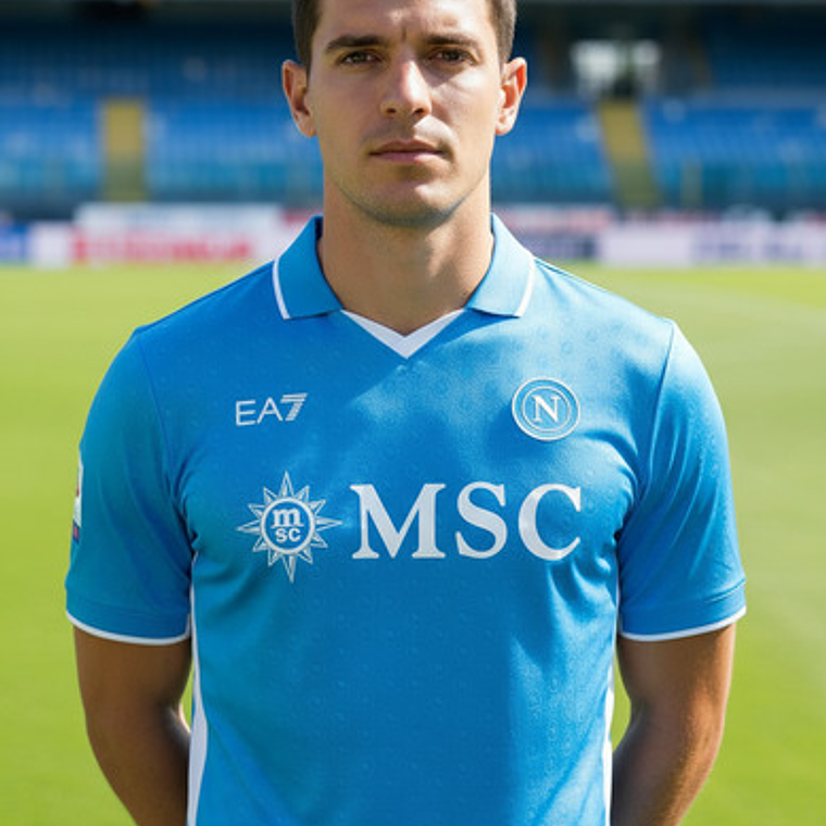 Camiseta Napoli Emporio Armani 2024 2025 Campeón Scudetto Serie A Italiana. 4