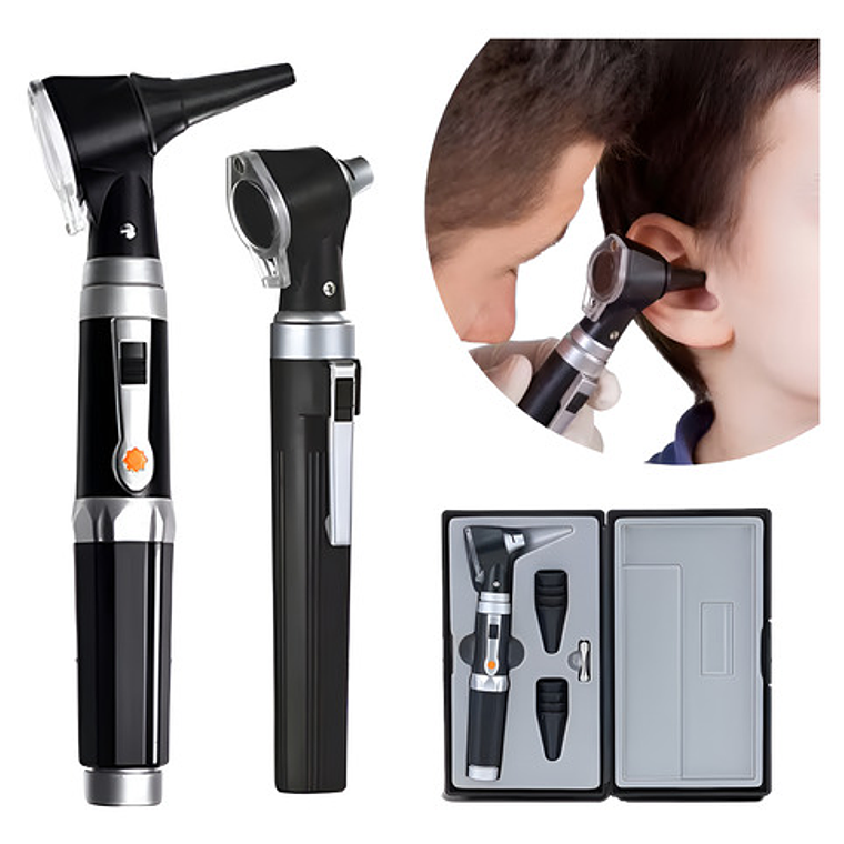 Otoscopio Profesional Porta Diagnostico Oido Luz Led Zoom X3 1