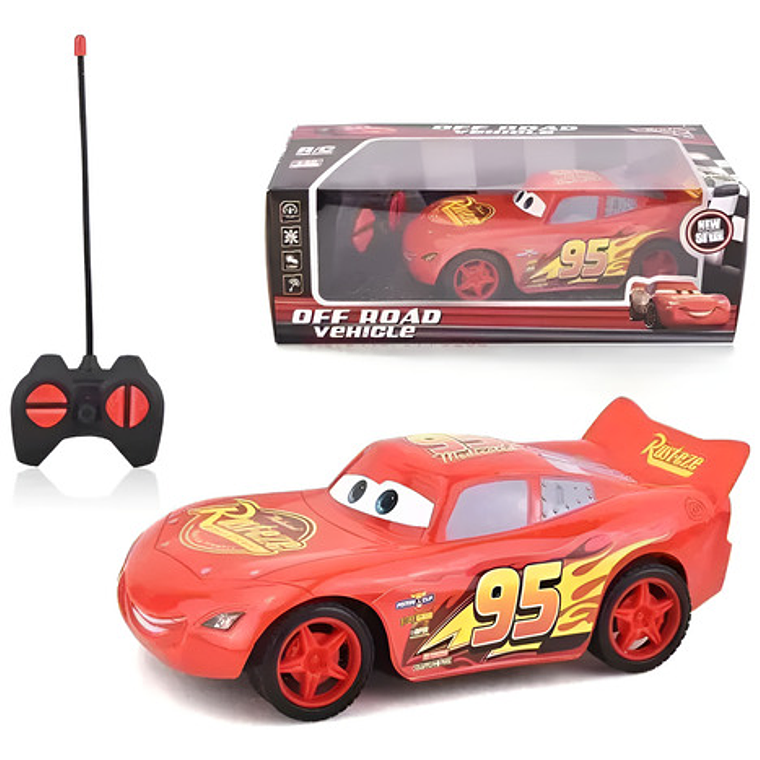 Juguete Auto Control Remoto Rayo Mcqueen Disney Pixar Cars 2