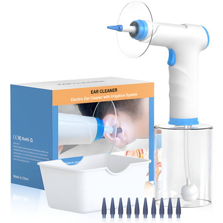 Kit Set Profesional Eliminación Cera Oídos Lavado Limpieza 1