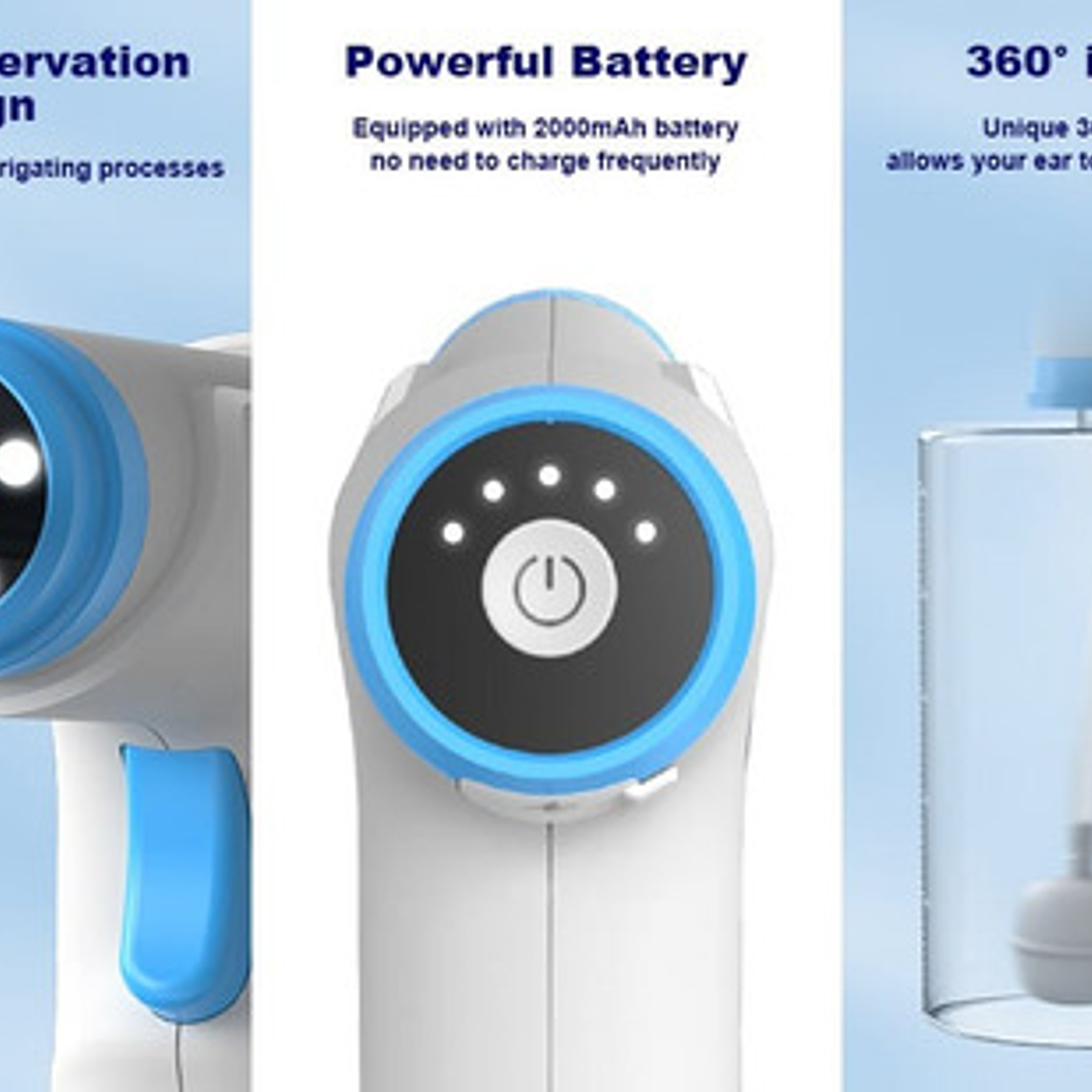 Kit Set Profesional Eliminación Cera Oídos Lavado Limpieza 6