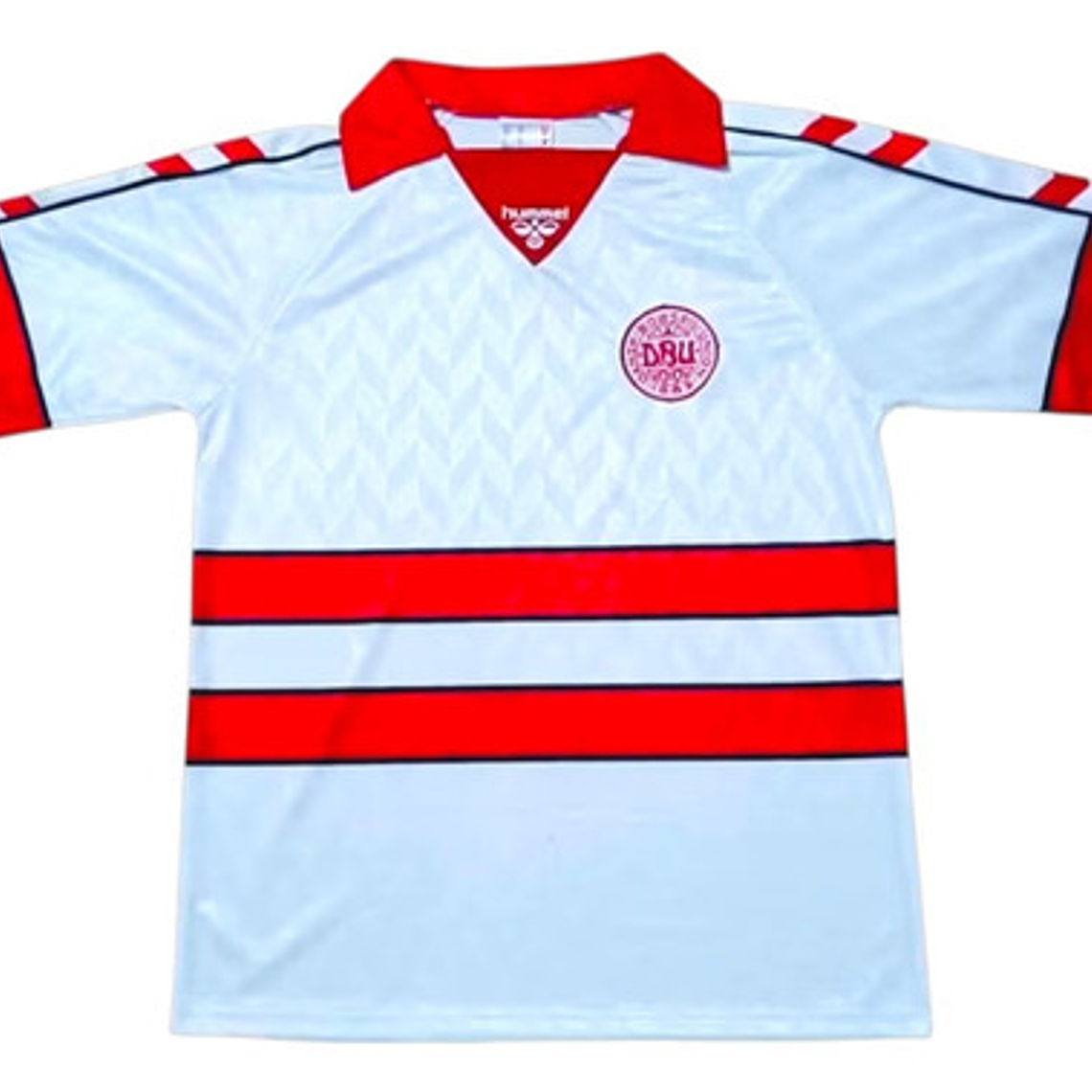 Camiseta Selección Dinamarca Eurocopa 1988 Retro Hummel 1