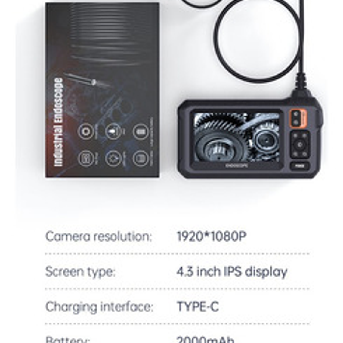 Cámara Boroscopio Endoscopio Sonda Profesional 10 Mts Hd 4k 3