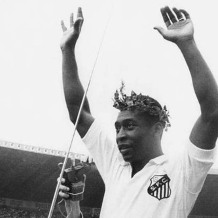 Camiseta Retro Pele Santos Fc De Brasil 1970 Colección O´rey 10