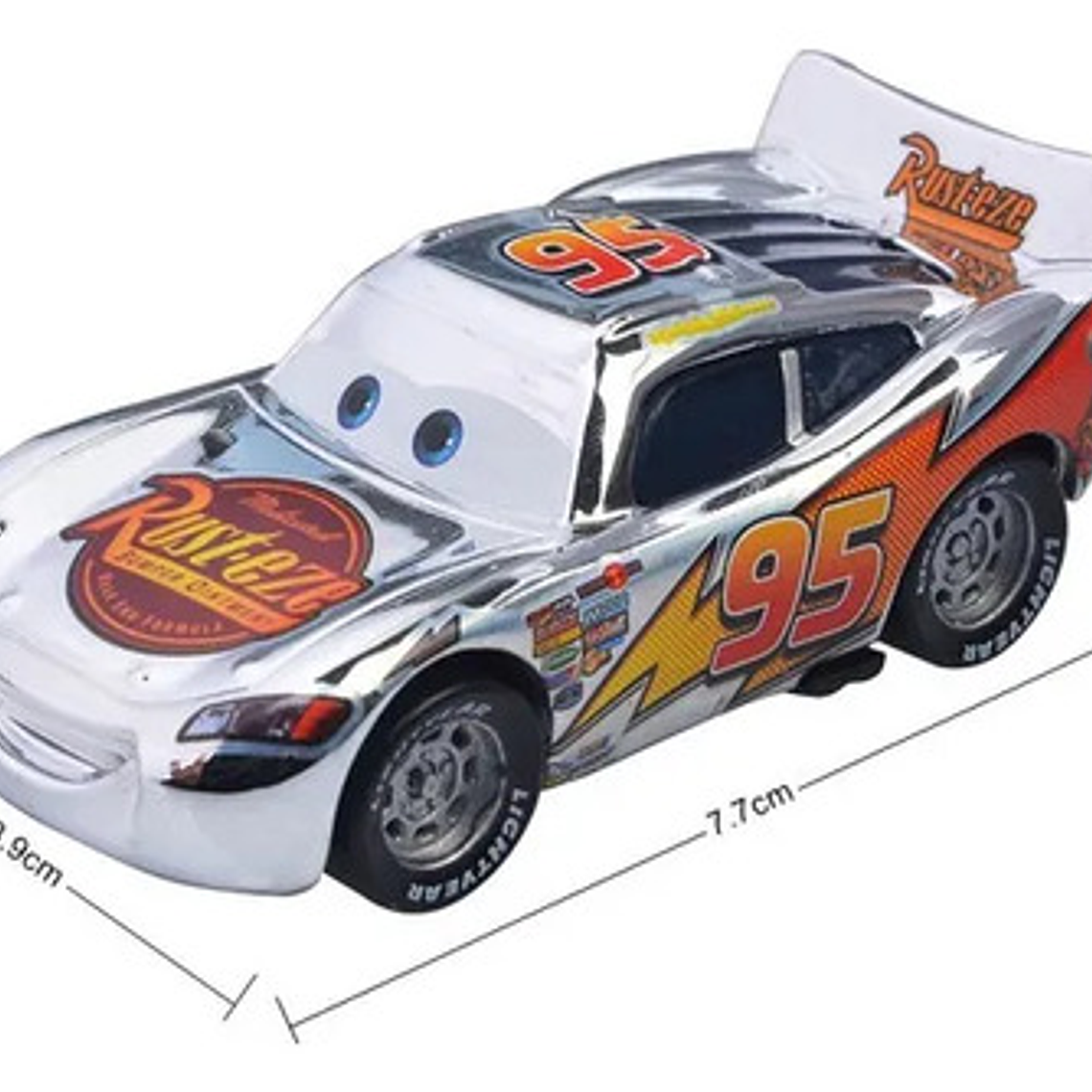 Rayo Mcqueen Plateado Copa Pistón Cars Rayo Mcqueen Silver 3
