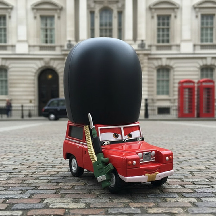 Guardia Real Británico Sargento Highgear Rayo Mcqueen Cars 2 5