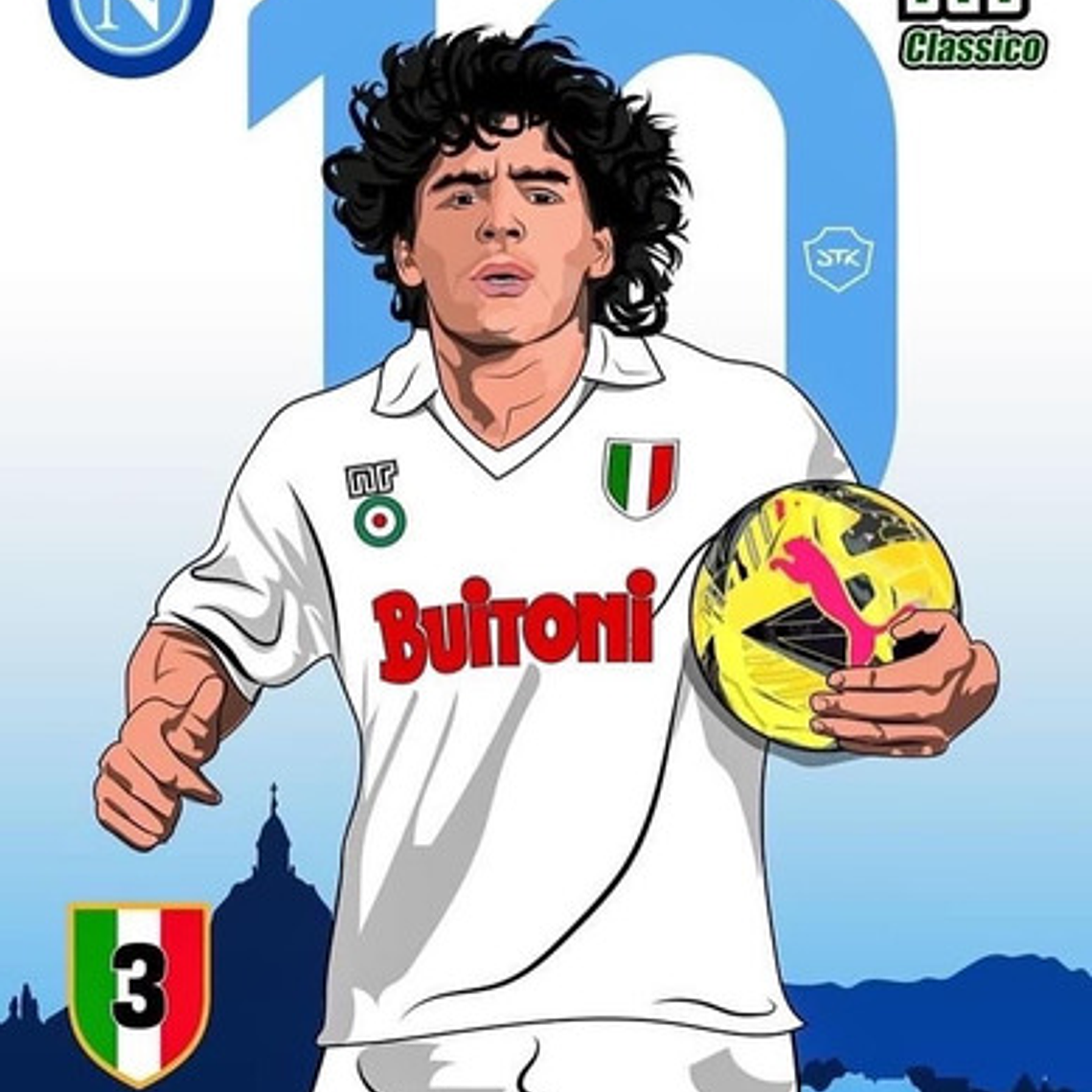 Camiseta Napoli Diego Maradona Campeón Scudetto 1986-87 8