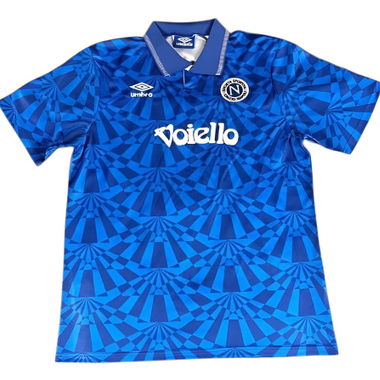 Camiseta Napoli Italia Umbro Voiello 1991 1993 Maradona 1