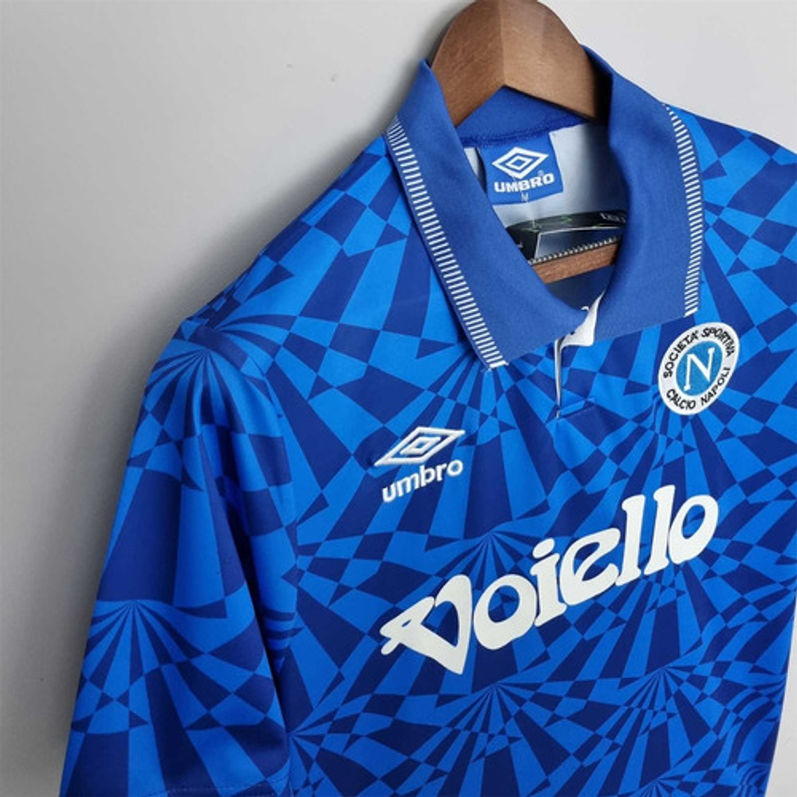 Camiseta Napoli Italia Umbro Voiello 1991 1993 Maradona 4