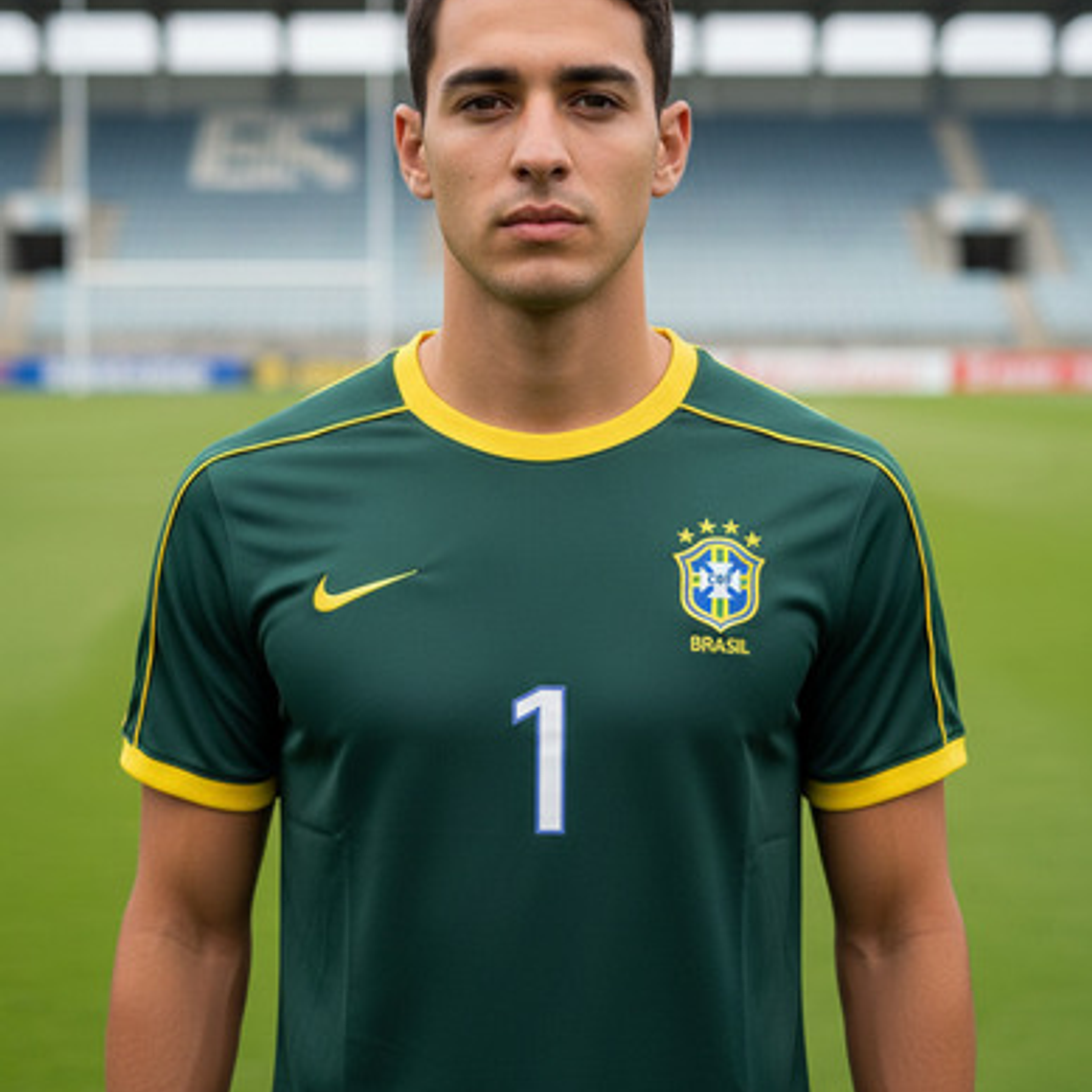 Camiseta Portero Arquero Claudio Taffarel Selección Brasil 1998 Nike 3