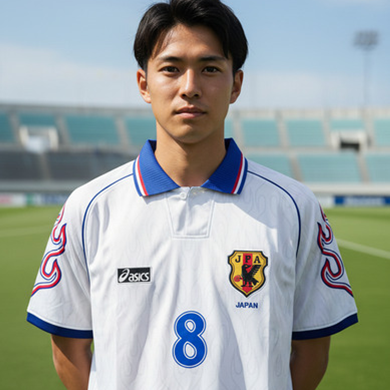 Camiseta Selección Japón Copa Del Mundo Francia 1998 Asics 1