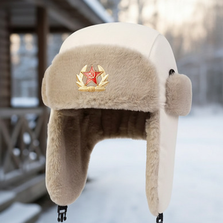 Gorro Ruso Nieve Unión Soviética Bombardero Invierno Ushanka 2