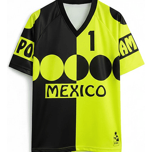 Camiseta Portero Arquero Delantero Jorge Campos Mexico 1995