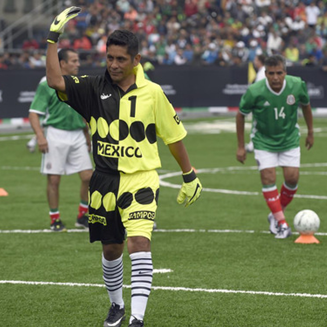 Camiseta Portero Arquero Delantero Jorge Campos Mexico 1995 6