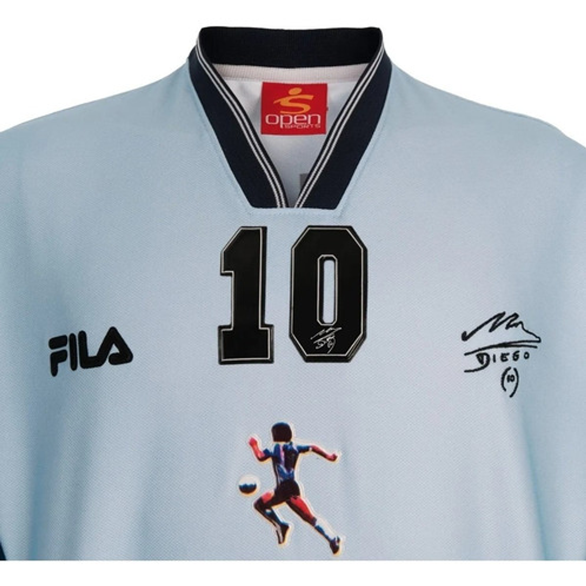 Camiseta Diego Maradona Azul Selección Argentina Mundial 86 Fila 4