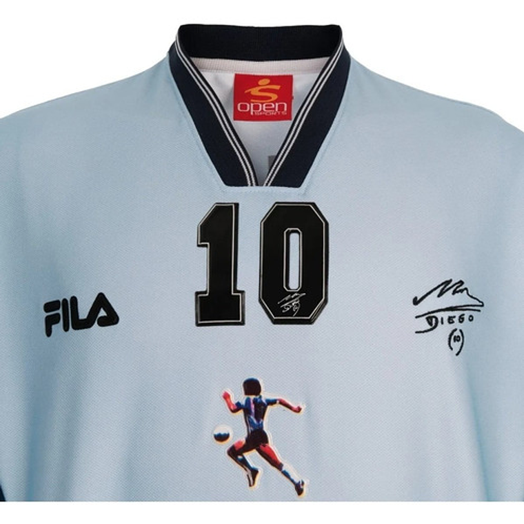 Camiseta Diego Maradona Azul Selección Argentina Mundial 86 Fila 4