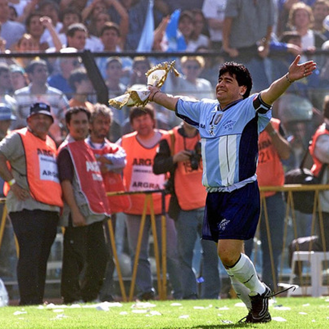 Camiseta Diego Maradona Azul Selección Argentina Mundial 86 Fila 5