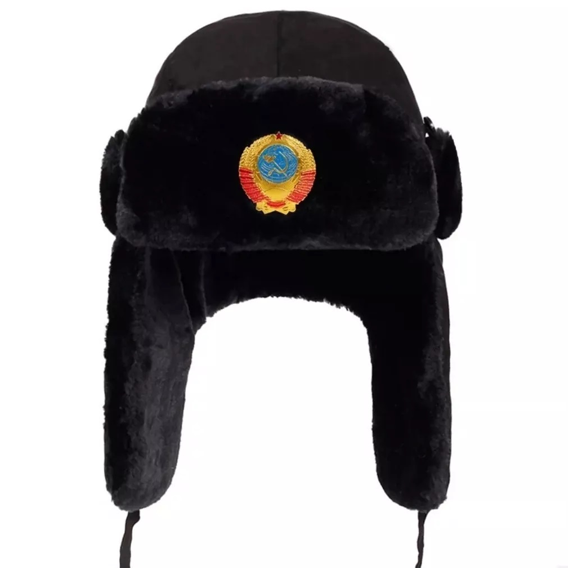 Gorro Ruso Soviético Pelaje Ushanka Shapka Gamuza Invierno  2