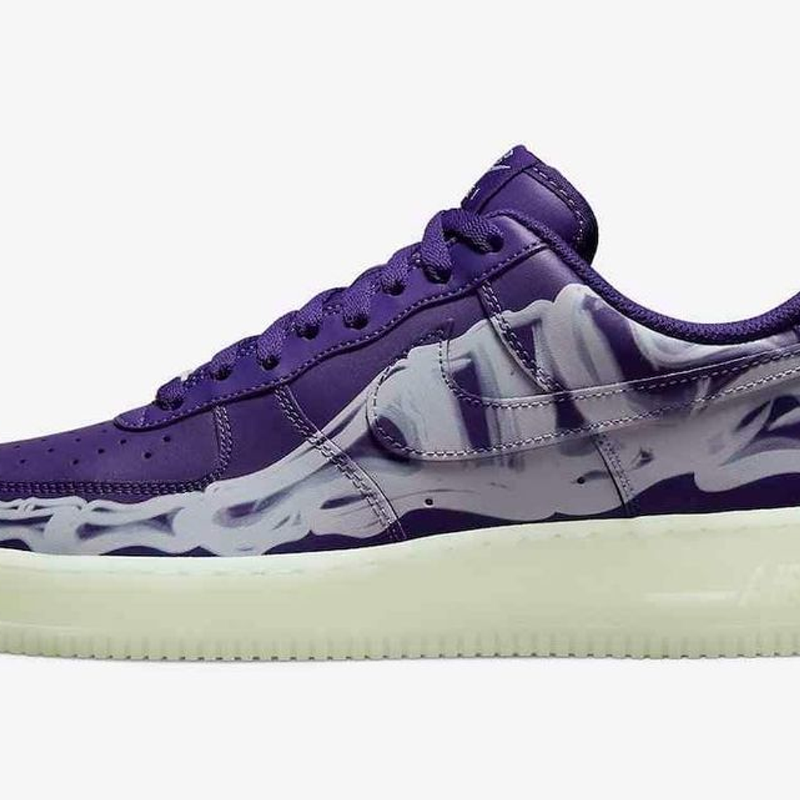Zapatillas Nike AF1 '07 SKELETON QS purpuras Air For One  3