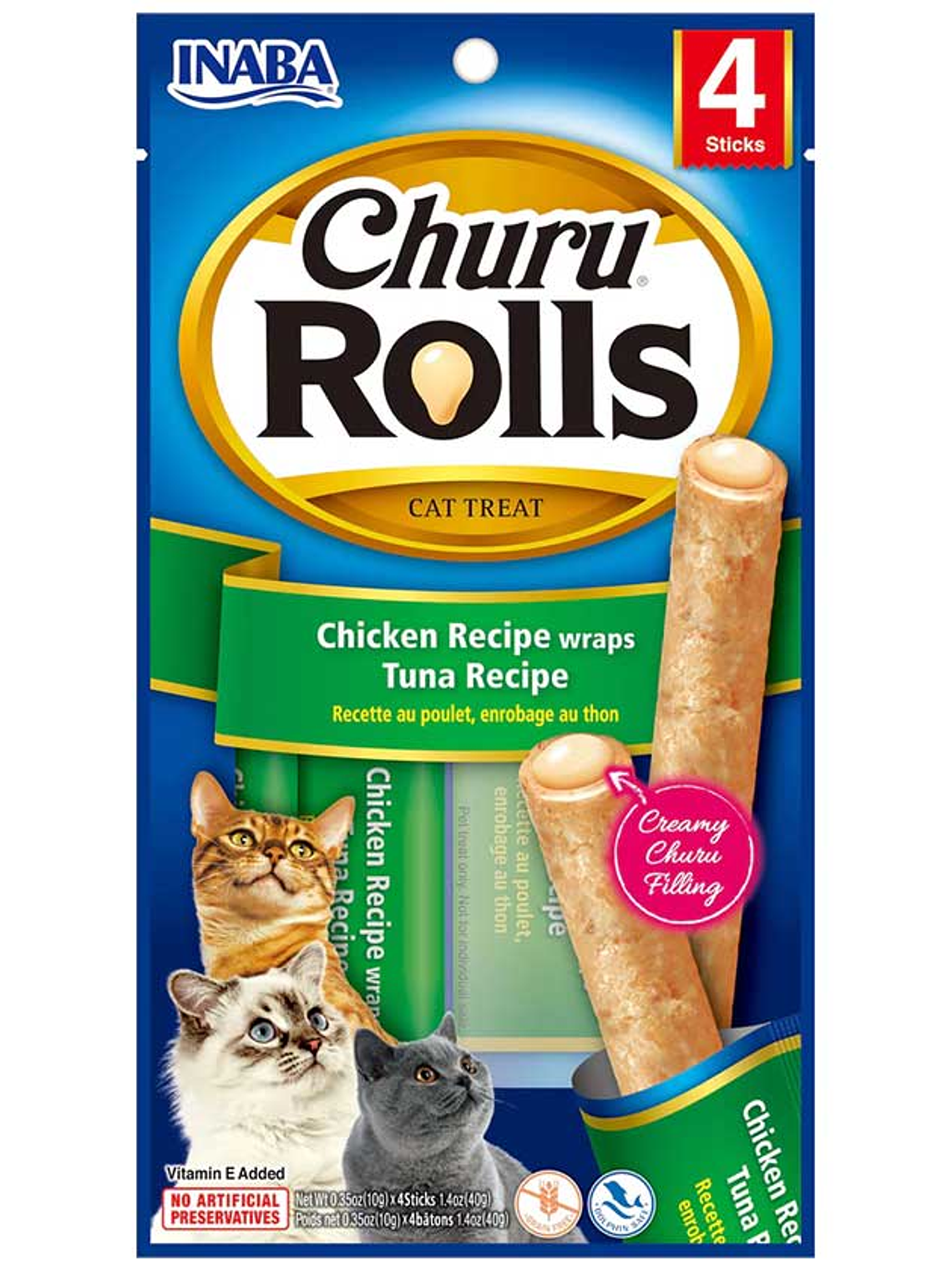 Churu Rolls Cat Tuna X4 1