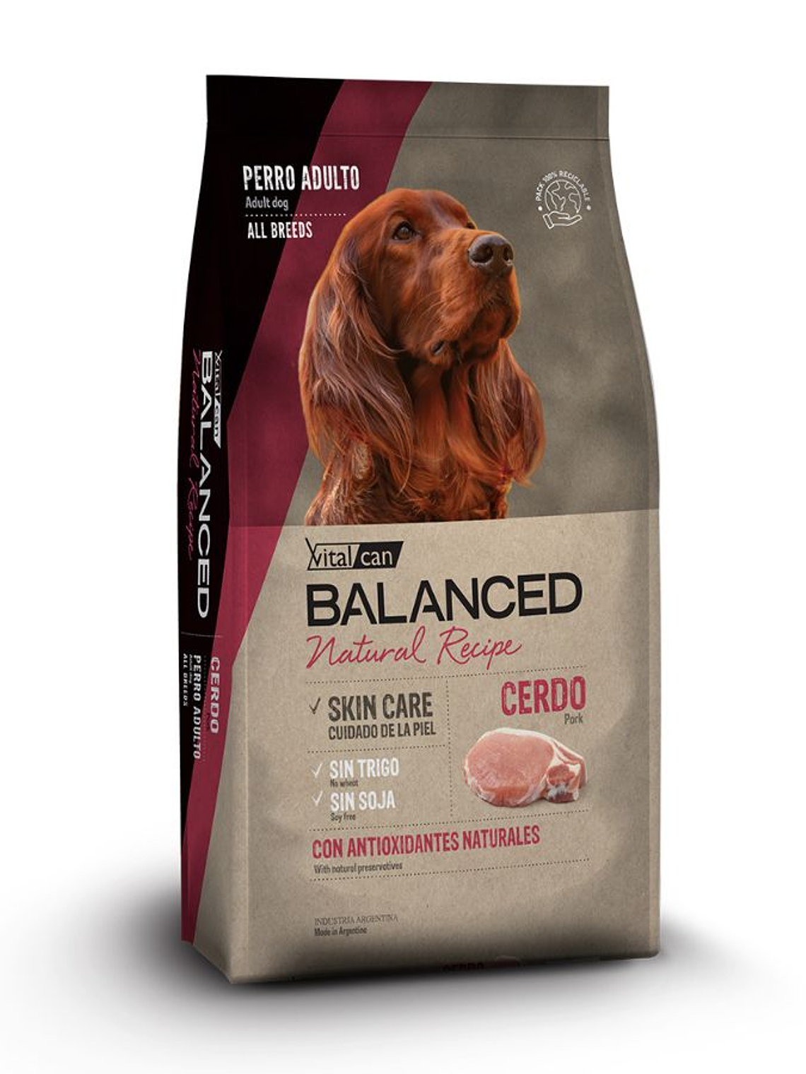 Balanced Natural Recipe Cerdo 3 Kg 1
