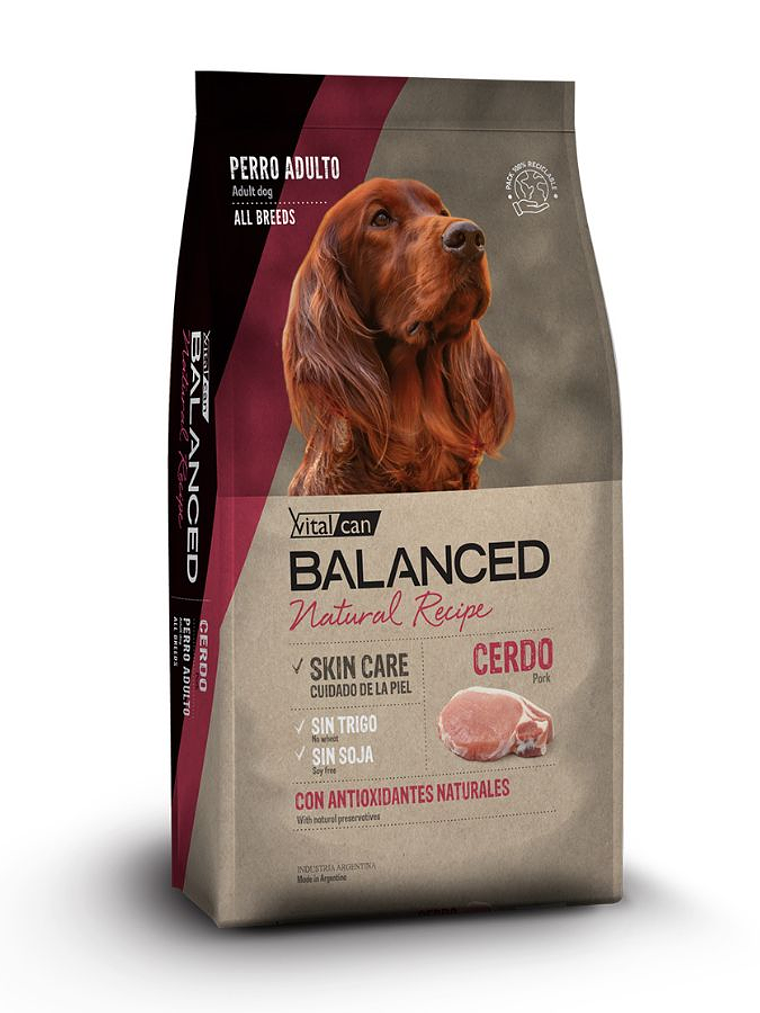 Balanced Natural Recipe Cerdo 3 Kg 1