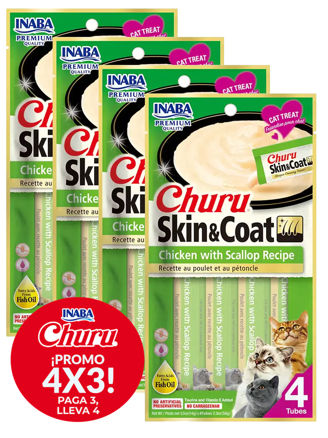 Promo 4X3 Churu Skin Coat Chicken With Scallop 1