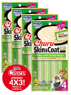 Promo 4X3 Churu Skin Coat Chicken With Scallop