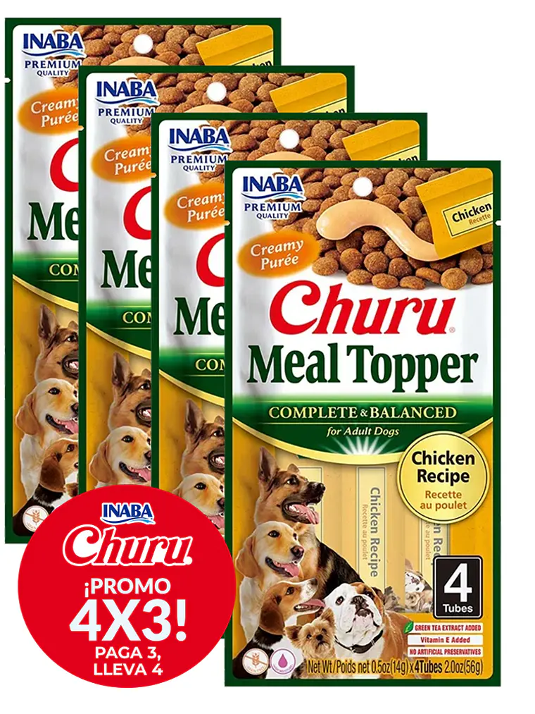 Promo 4x3 CHURU MEAL TOPPER DOG CHICKEN 1