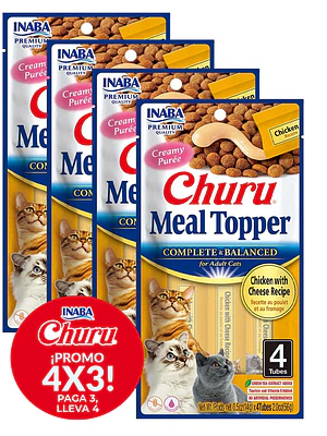 Promo 4x3 Churu Meal Topper Chicken Cheese