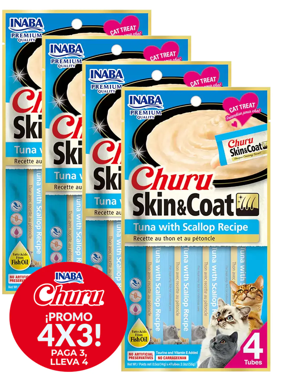 Promo 4x3 Churu Skin Cat Tuna Scallop 1