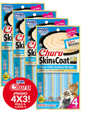 Promo 4x3 Churu Skin Cat Tuna Scallop