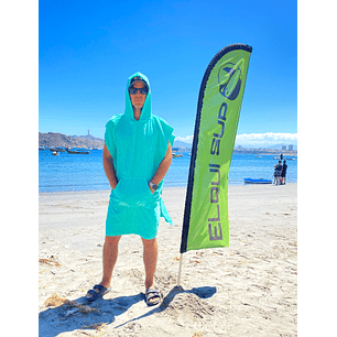 Toalla Poncho Turquesa 